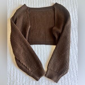 Dazy Ribbed Bolero Sweater
